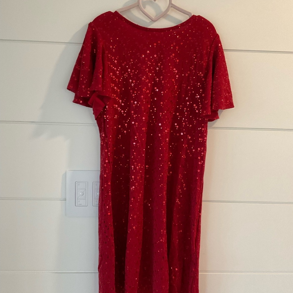 Red Sequin Dress